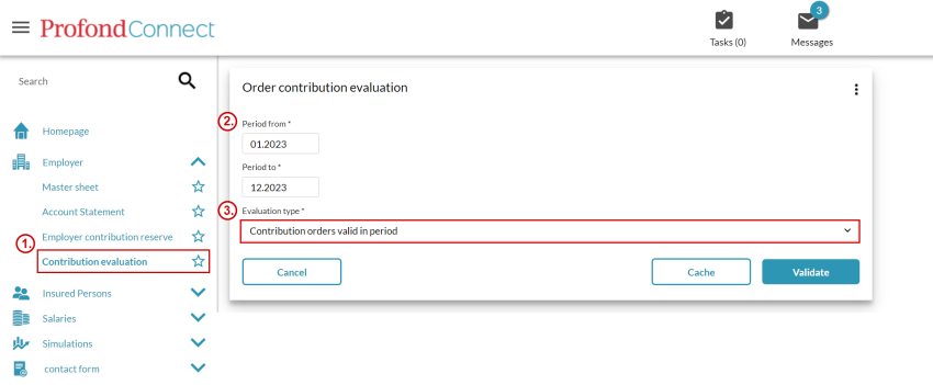 Contribution evaluation