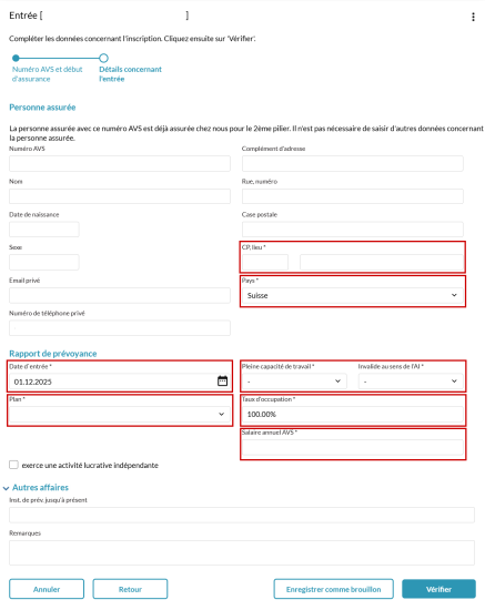 Eintritt Französisch