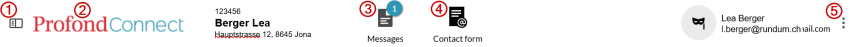 Title bar ProfondConnect