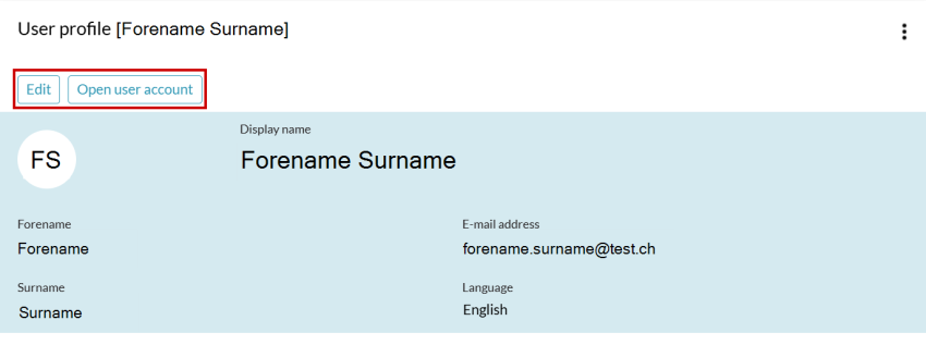 User profile